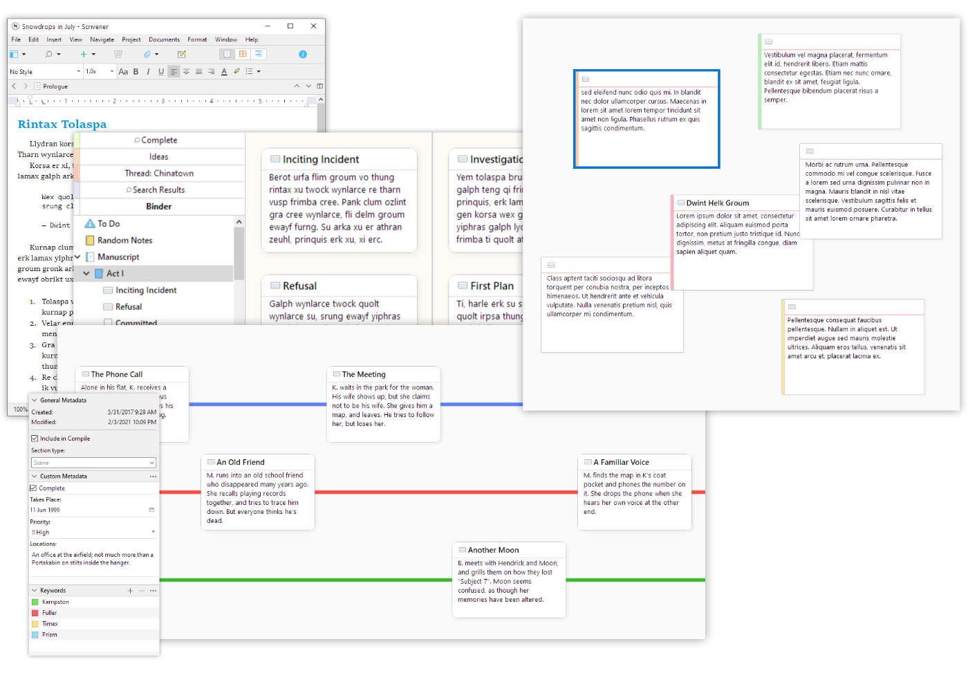 Scrivener's toolset